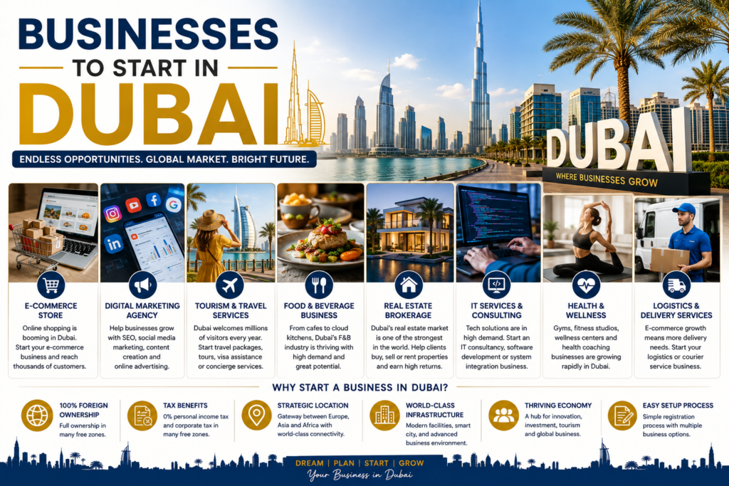 Businesses to Start in Dubai