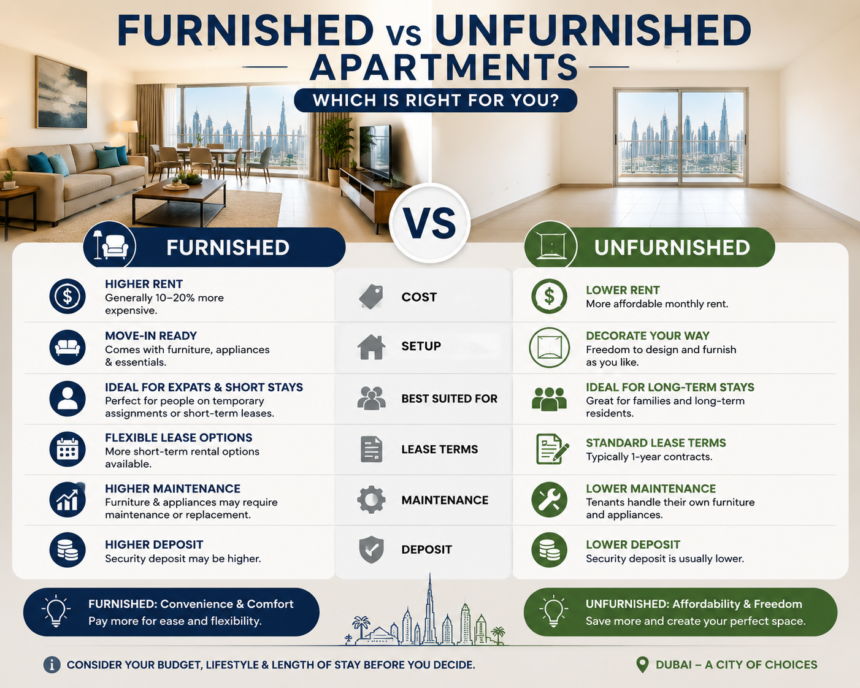Furnished vs Unfurnished Apartments