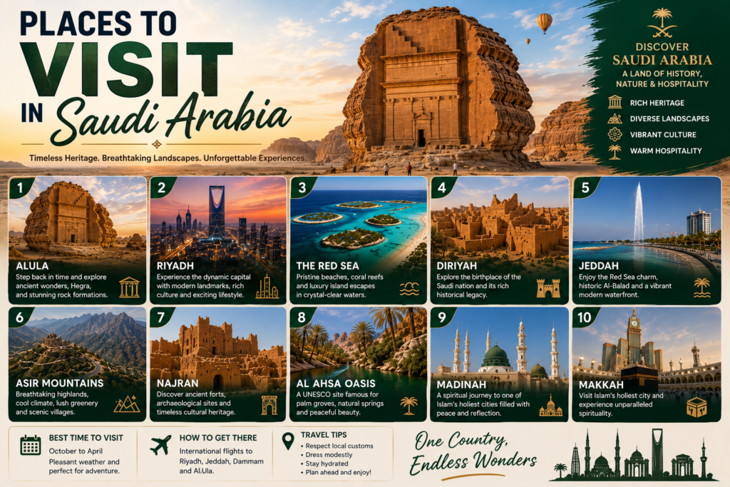 Places to Visit in Saudi Arabia