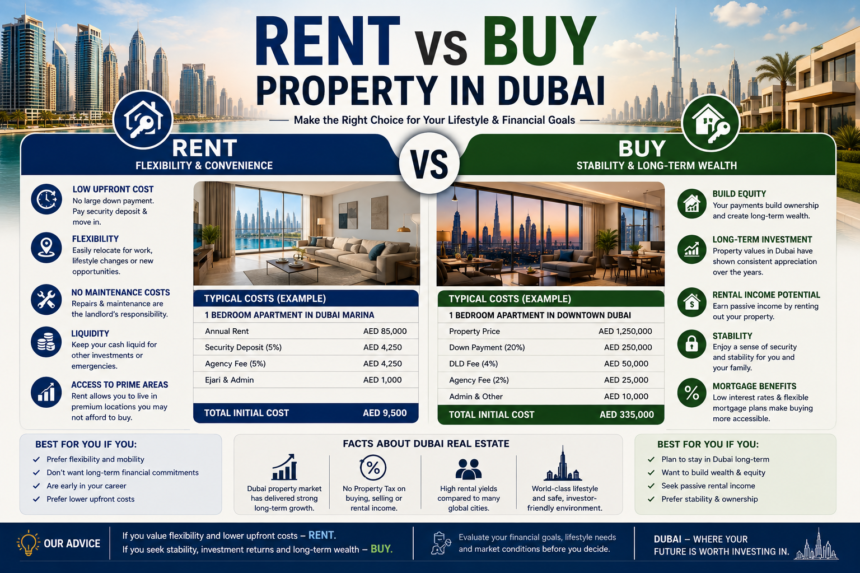 Rent vs Buy Property in Dubai