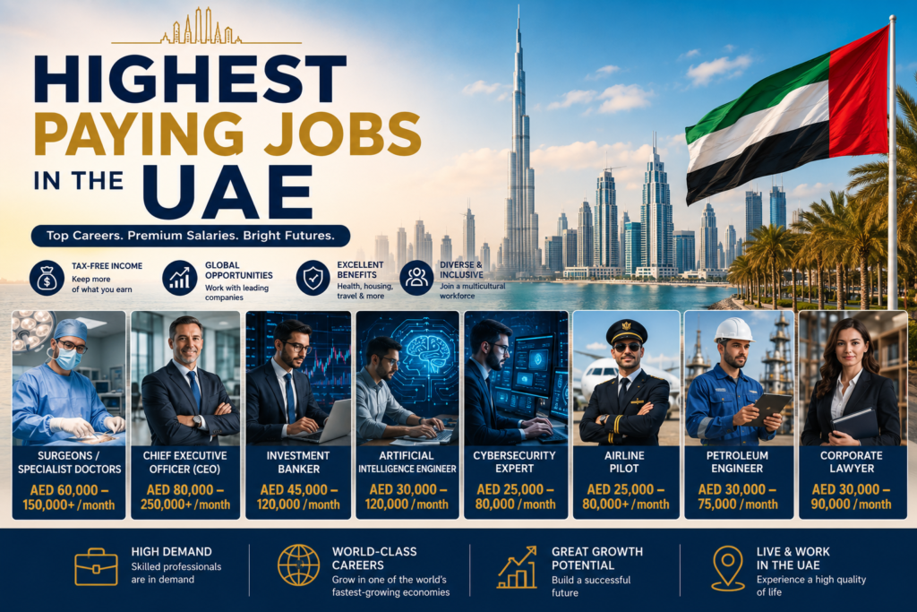 Highest Paying Jobs in the UAE 2 UAE highest paying jobs