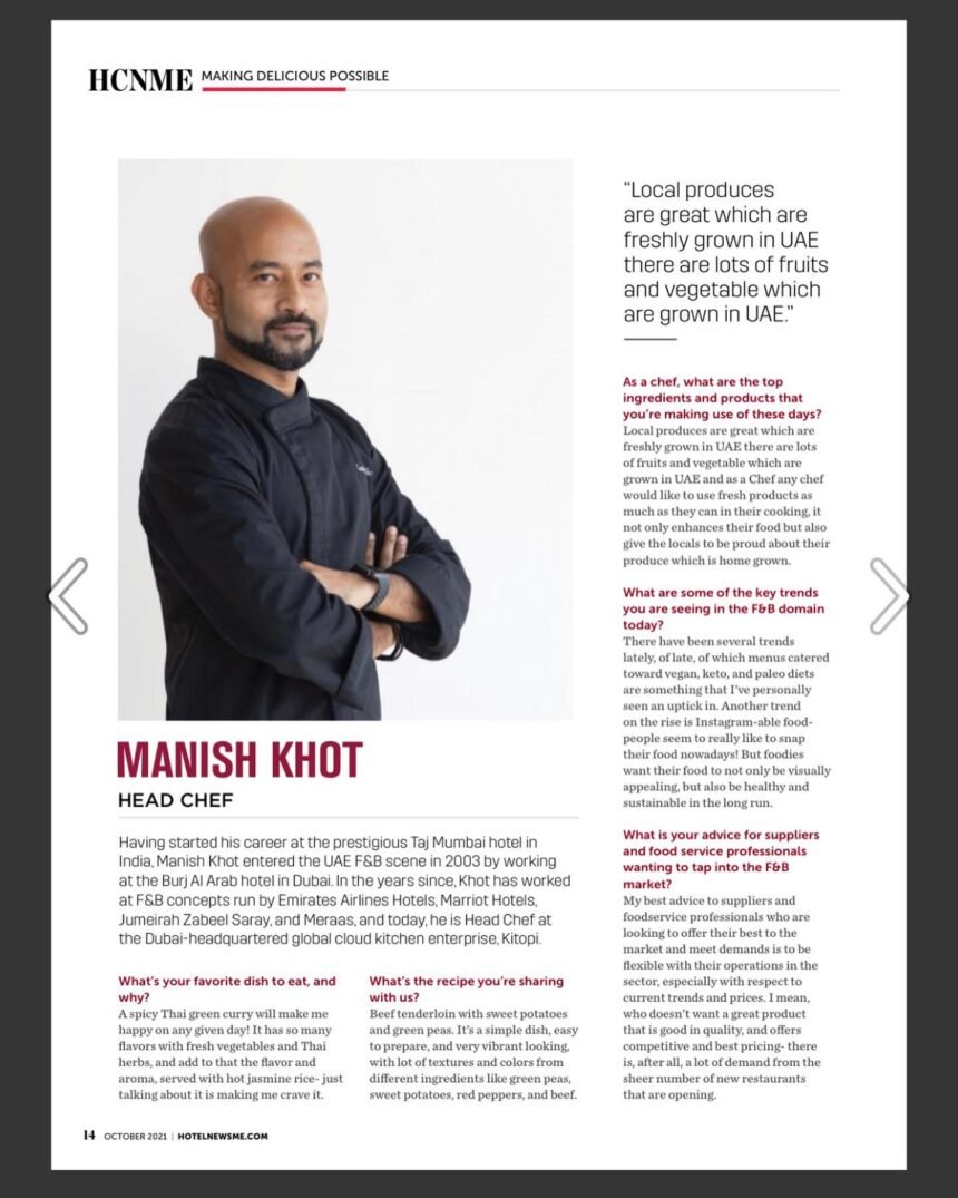 Chef Manish Khot