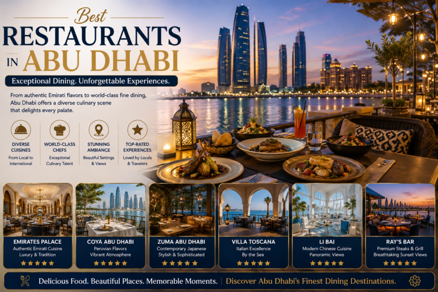 Best Restaurants in Abu Dhabi For Dining Out You Must Try 1 Best Restaurants in Abu Dhabi