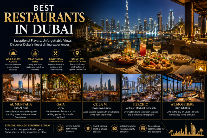 Best Restaurants in Dubai You Must Definetly Try to Visit 1 Best Restaurants in Dubai