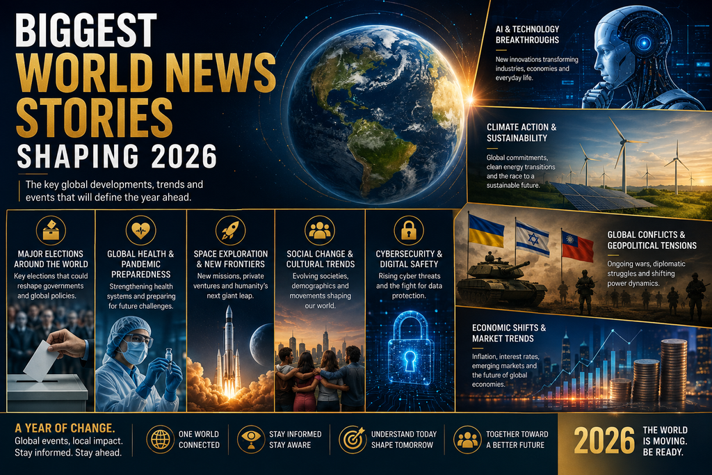 Biggest World News Stories Shaping 2026: Wars, AI and Global Change 2 Biggest News Stories Shaping 2026
