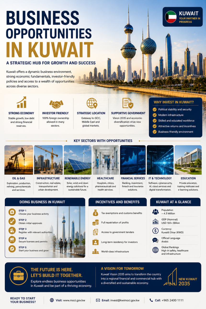 Business Opportunities in Kuwait: 15 Powerful Ideas for 2026 1 Business Opportunities in Kuwait