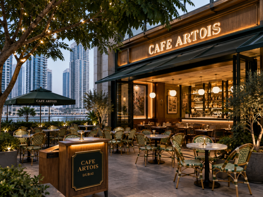 Cafe Artois Dubai: A Relaxed Canal-Side Dining Experience 1 Cafe Artois Dubai