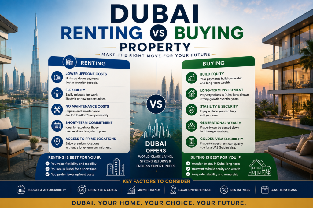 Renting vs Buying Property in Dubai which one is right for you? 2 Dubai Renting vs Buying Property