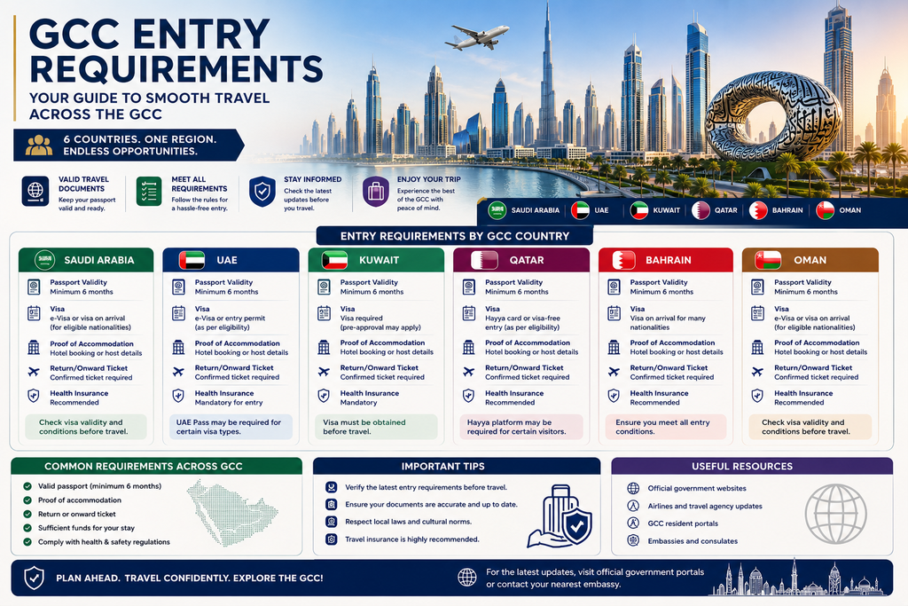 GCC Entry Requirements: 7 Essential Rules for Travelers in 2026 2 GCC Entry Requirement