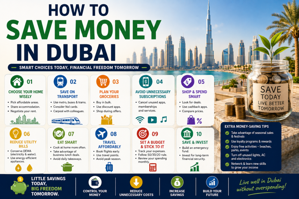 How to Save Money in Dubai as an Expats? Smart Tips For You to Know 2 How to Save Money in Dubai
