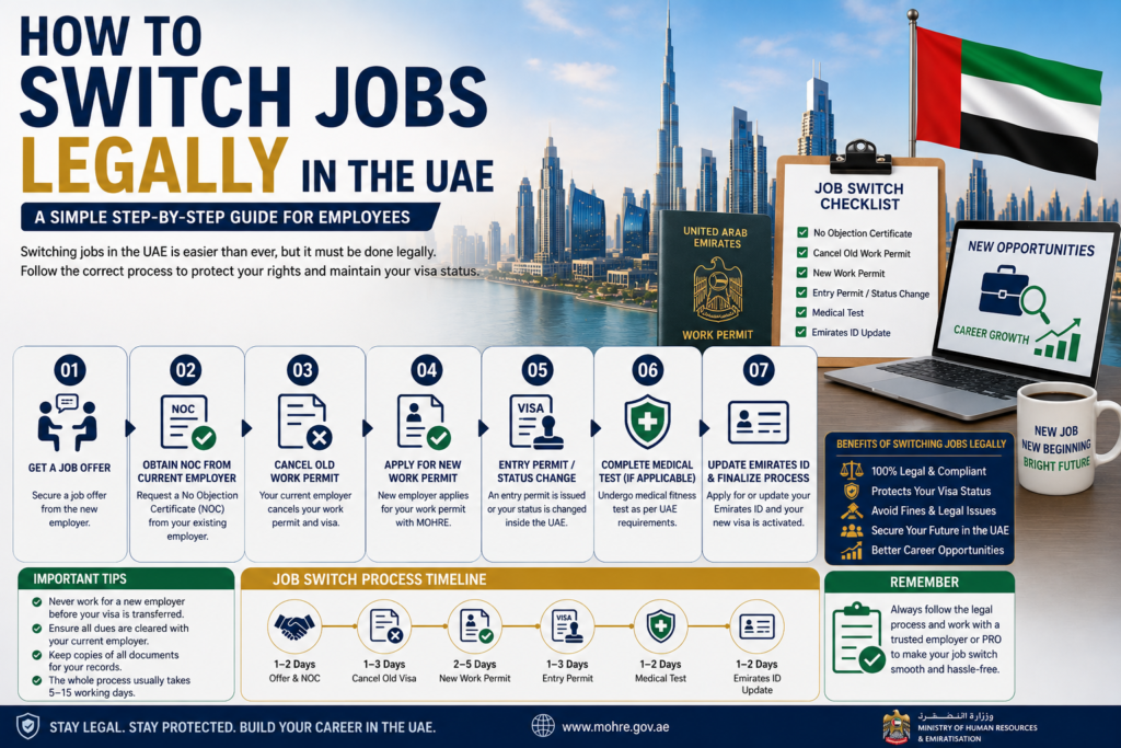 Switch Jobs in the UAE Complete Step by Step Guide For 2 How to Switch Jobs Legally in the UAE