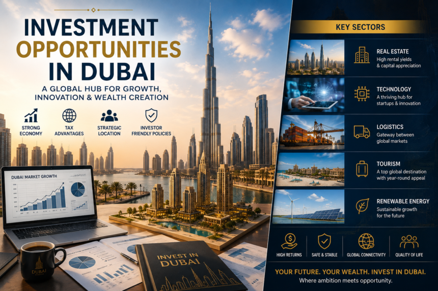 Investment Opportunities in Dubai: 10 Powerful Sectors to Watch 1 Investment Opportunities in Dubai