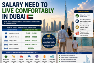 Salary Need to Live Comfortably in Dubai