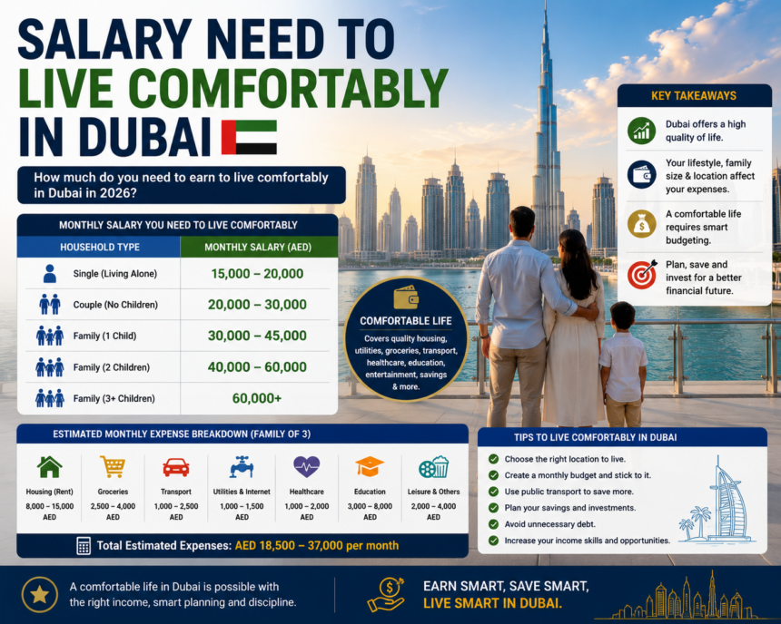 Salary Need to Live Comfortably in Dubai