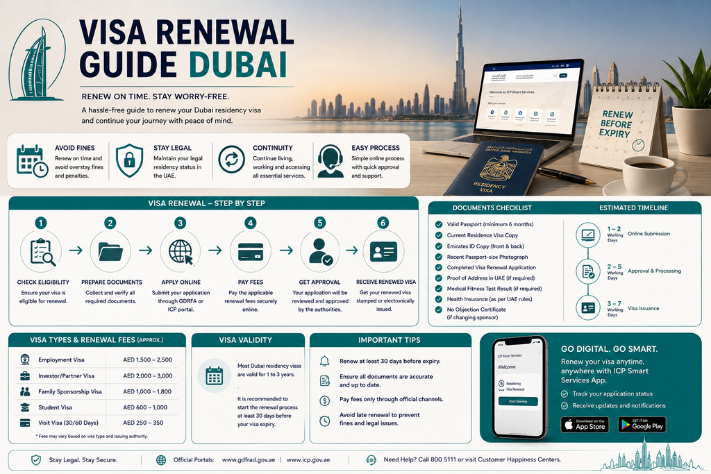 Visa Renewal Guide in Dubai