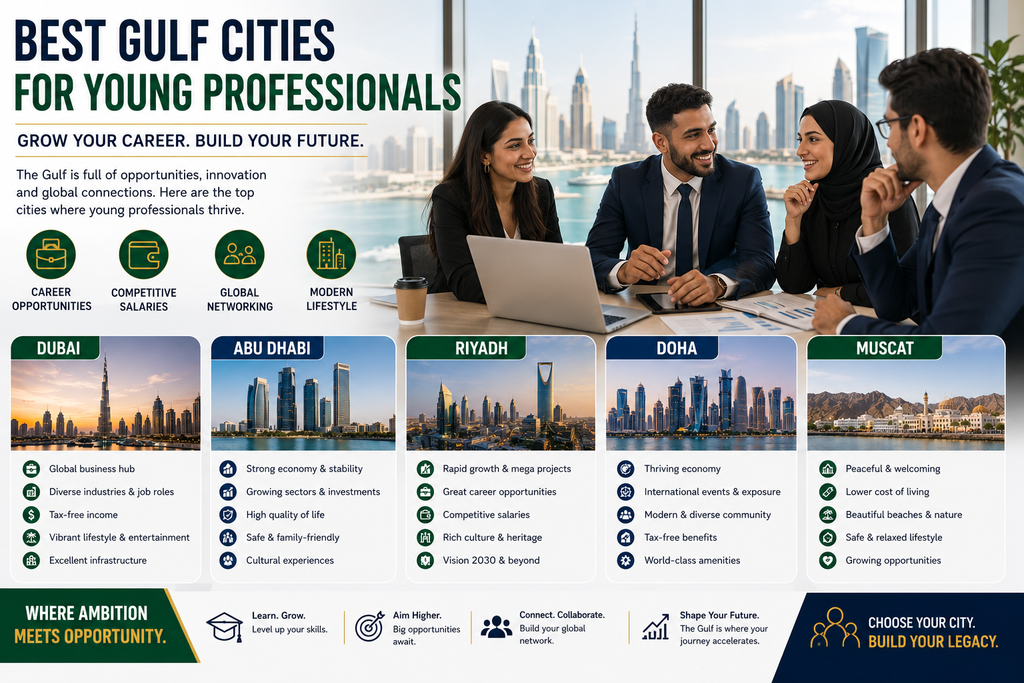 Best Gulf Cities for Young Professionals: 10 Powerful Choices in 2026 2 Best Gulf Cities for Young Professional