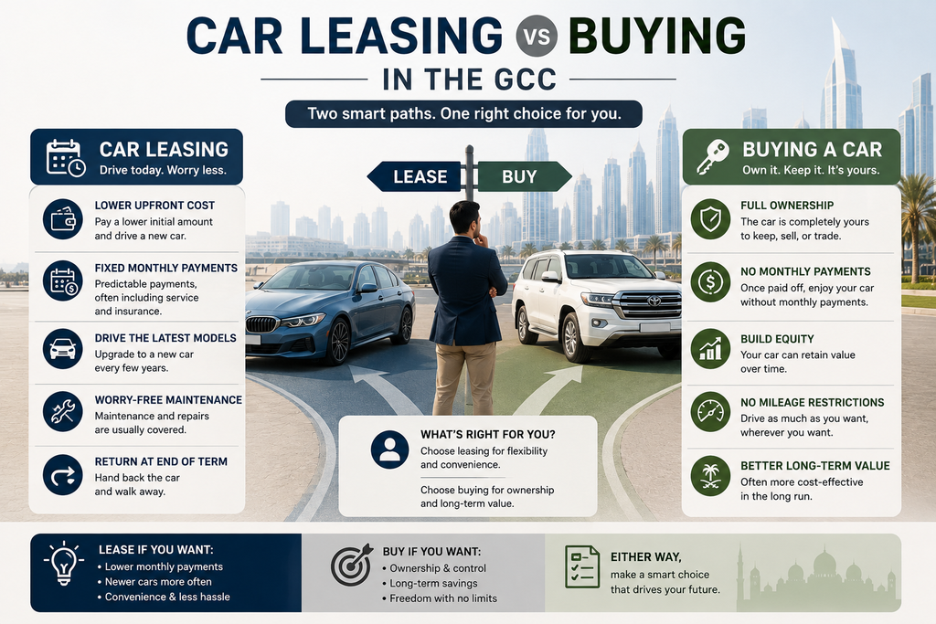 Car Leasing vs Buying in GCC