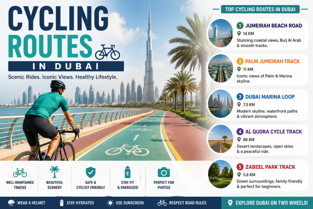 Best Cycling Routes in Dubai Cycling Routes & Scenic Views 2 Cycling Routes in Dubai