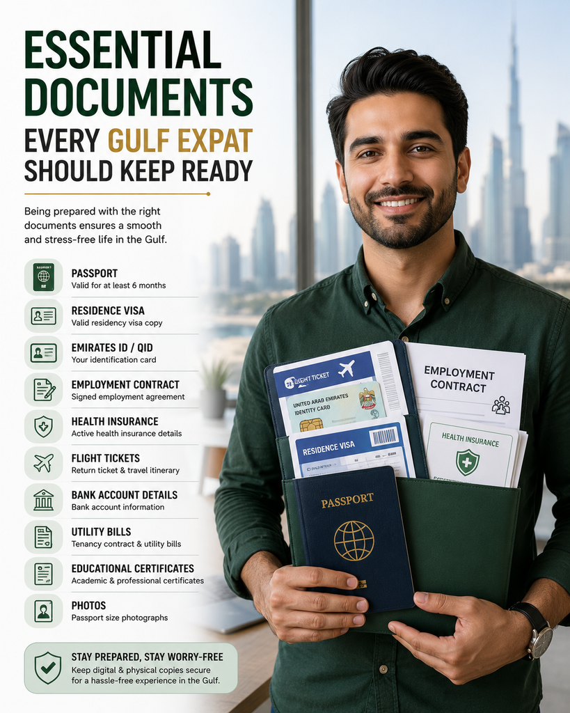 Documents Gulf Expat Should Keep Ready: 15 Must-Haves 2 Documents Every Gulf Expat Should Keep Ready