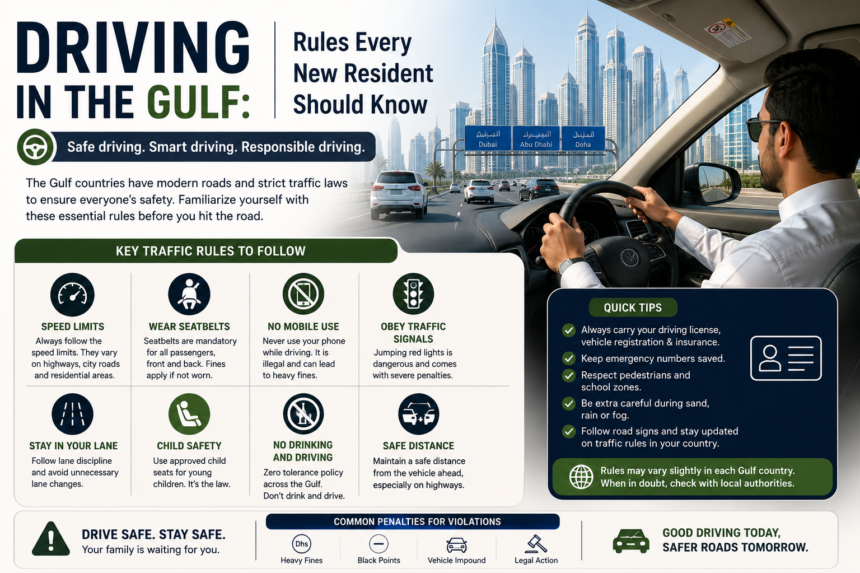 Driving in the Gulf: 15 Essential Rules Every New Resident Should Know 1 Driving in the Gulf