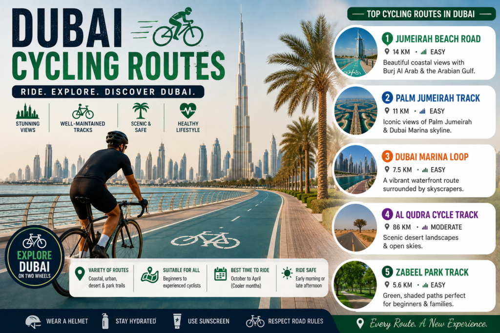 Best Cycling Routes in Dubai Cycling Routes & Scenic Views 3 Dubai Cycling Routes