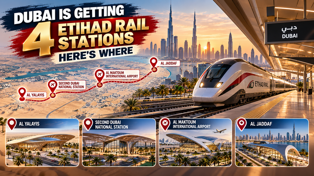 Dubai Is Getting Four Etihad Rail Stations – Here’s Where 2 Dubai Etihad Rail stations