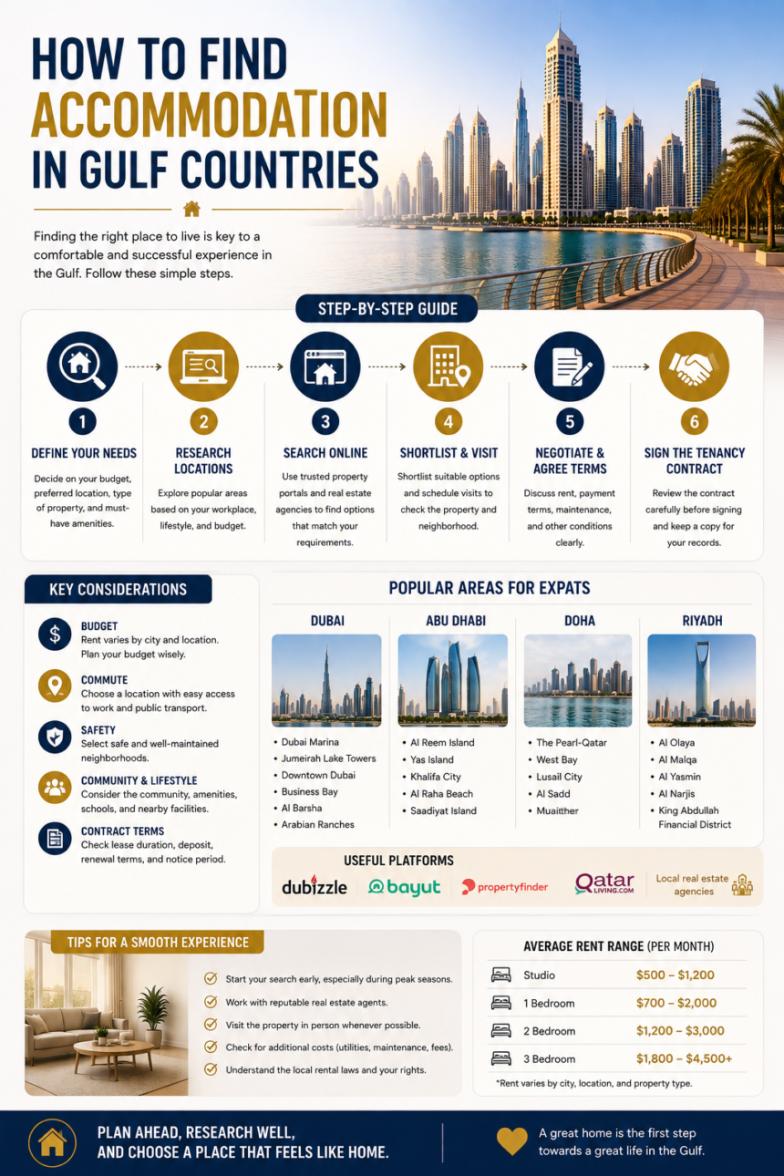 How to Find Accommodation in Gulf Countries: 15 Essential Tips for Expats 1 Find Accommodation in Gulf Countries