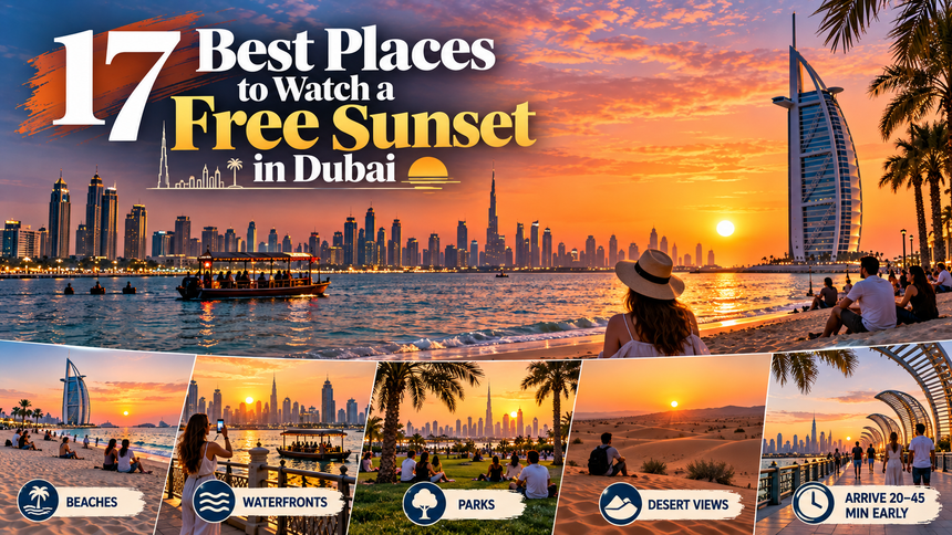 17 Best Places to Watch a Free Sunset in Dubai 1 Free Sunset in Dubai