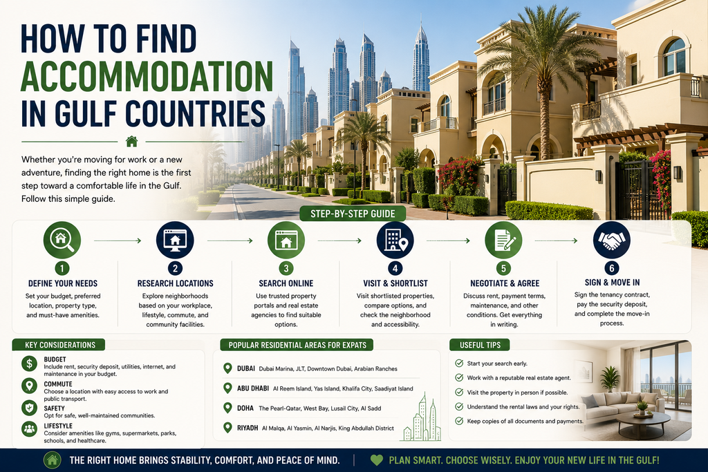 How to Find Accommodation in Gulf Countries: 15 Essential Tips for Expats 2 How to Find Accommodation in Gulf Countries