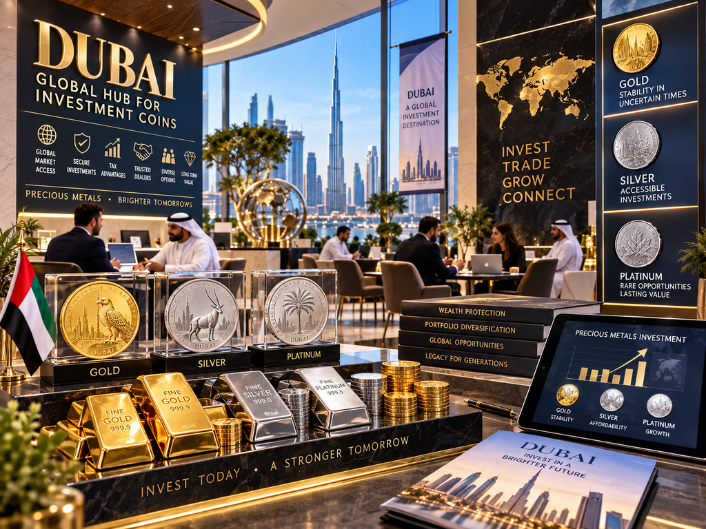 Why Dubai Is Becoming a Global Hub for Investment Coins in Gold, Silver, and Platinum 2 Investment Coins in the Dubai