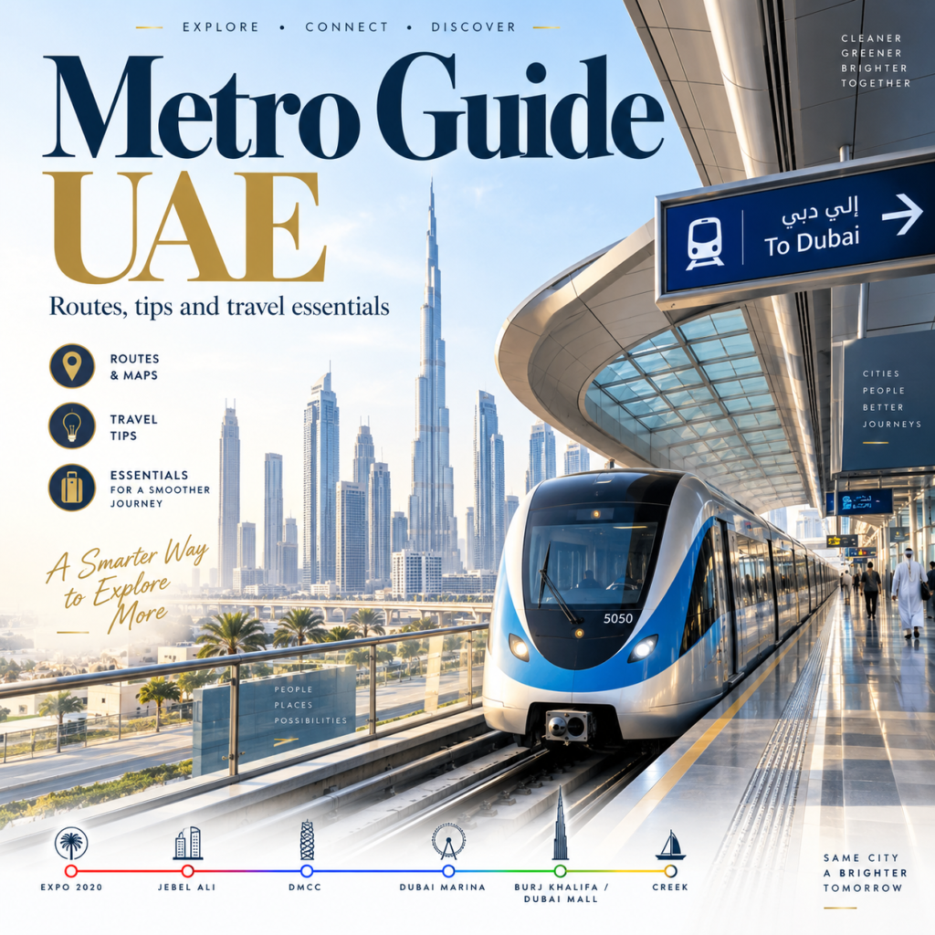 UAE Metro Guide Timings, Tickets, Map, Stations & Lines 3 Metro Guide UAE