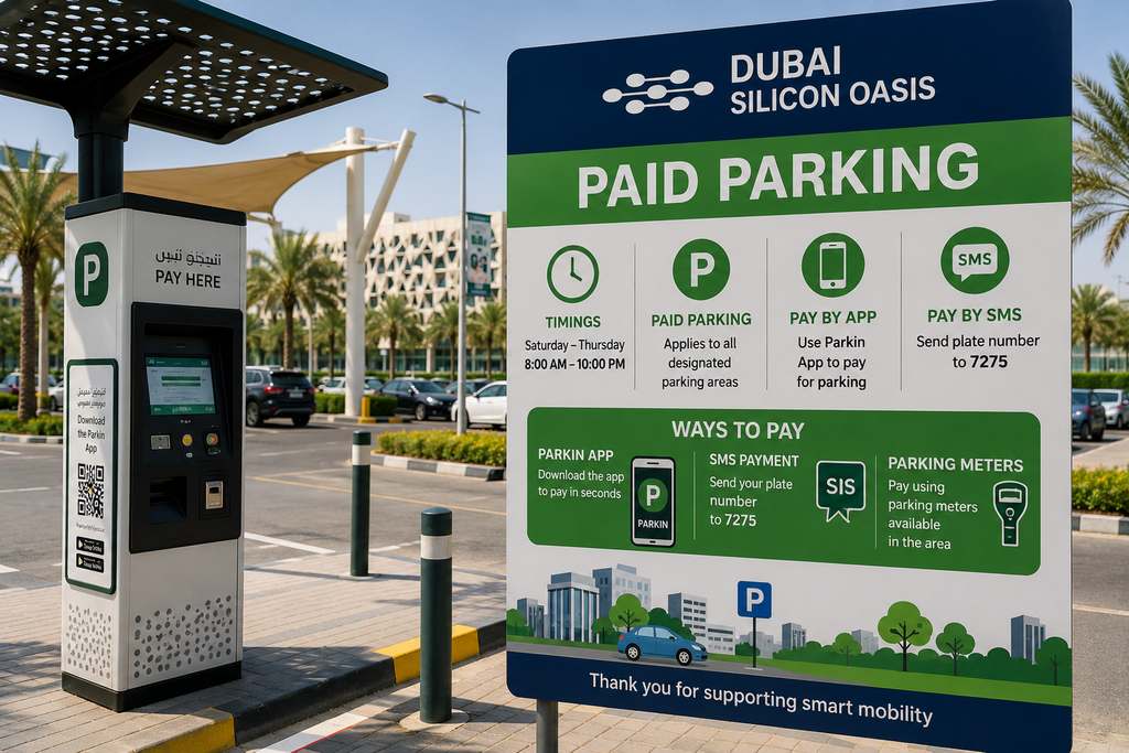 Paid Parking in Dubai Silicon Oasis 
