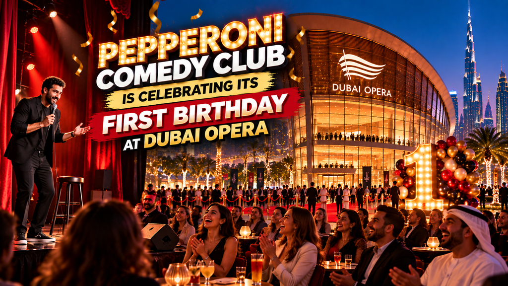 Pepperoni Comedy Club Celebrates Its First Birthday at Dubai Opera 2 Pepperoni Comedy Club in Dubai