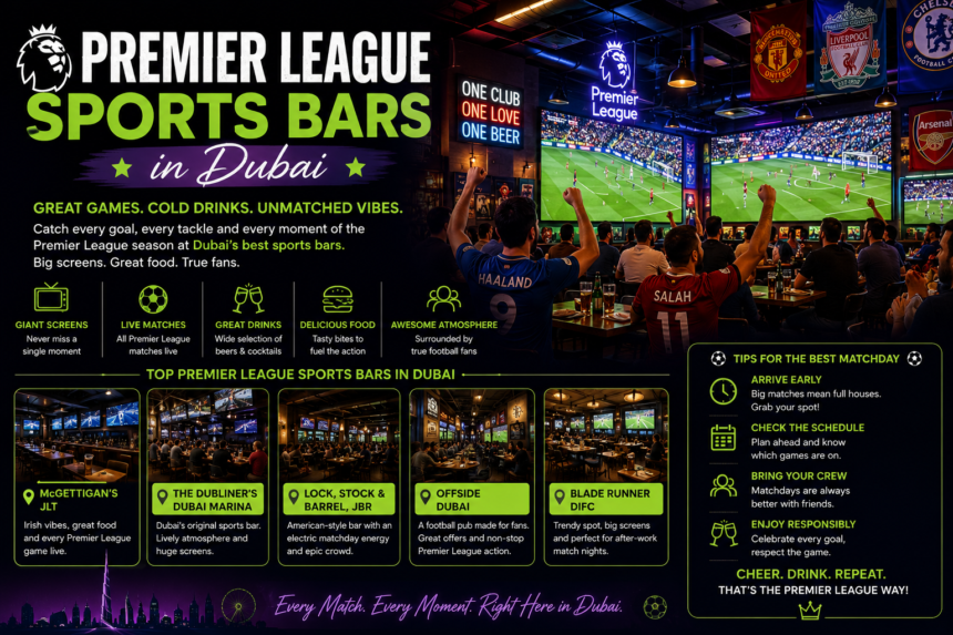 Premier League Sports Bars in Dubai