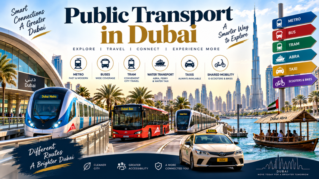 Dubai Public Transport Easy Travel Guide for Visitors 3 Public Transport in Dubai