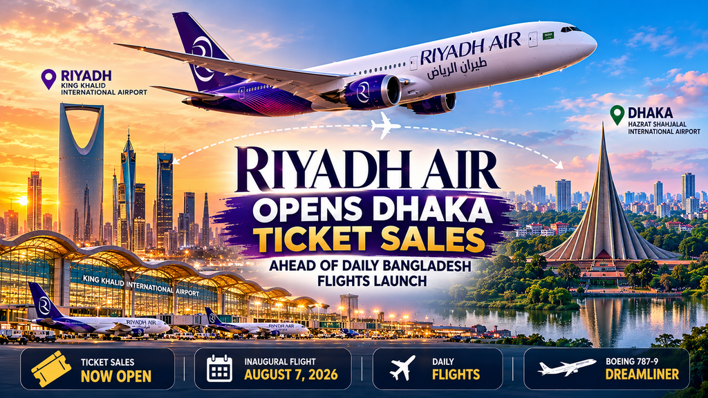 Riyadh Air Dhaka Flight