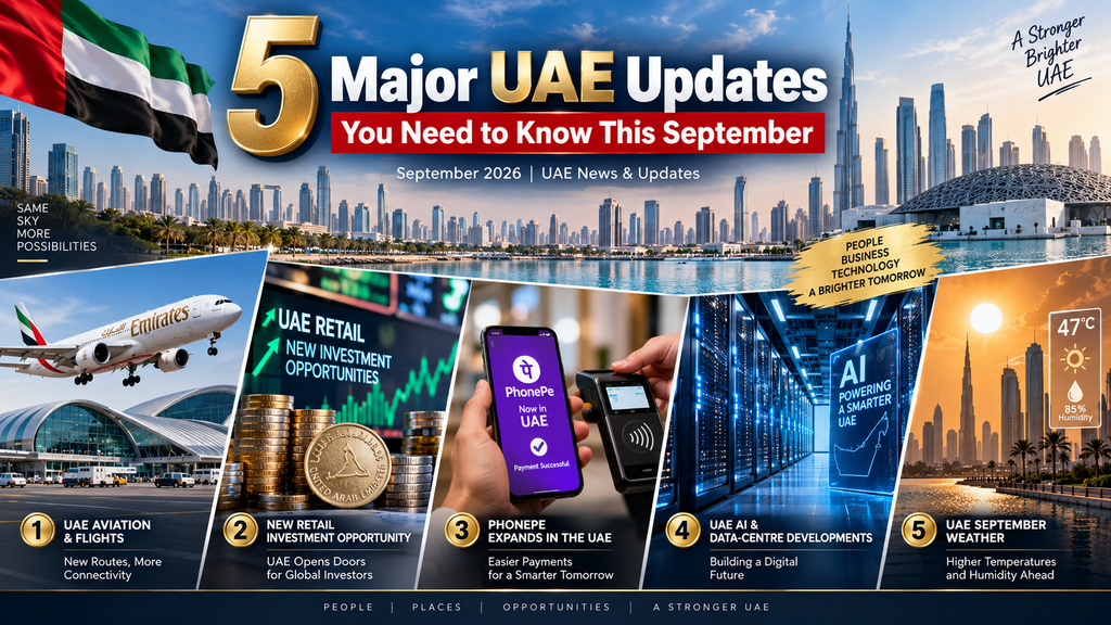 5 Major UAE Updates You Need to Know This September 2 September 2026 UAE Updates
