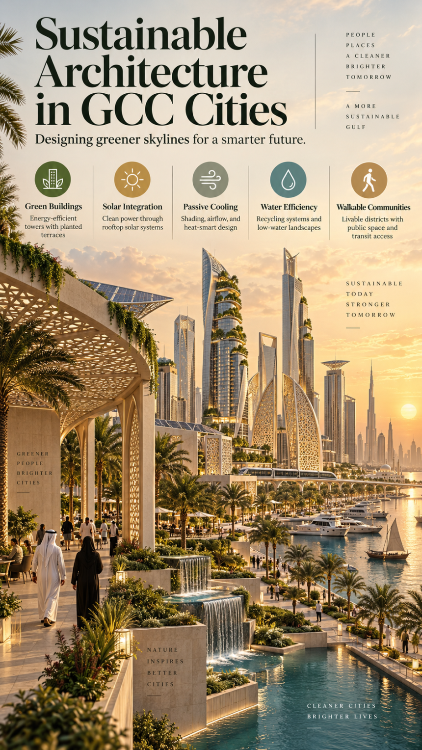 Sustainable Architecture in GCC Cities: How Gulf Buildings Are Becoming Greener 1 Sustainable Architecture in GCC Cities