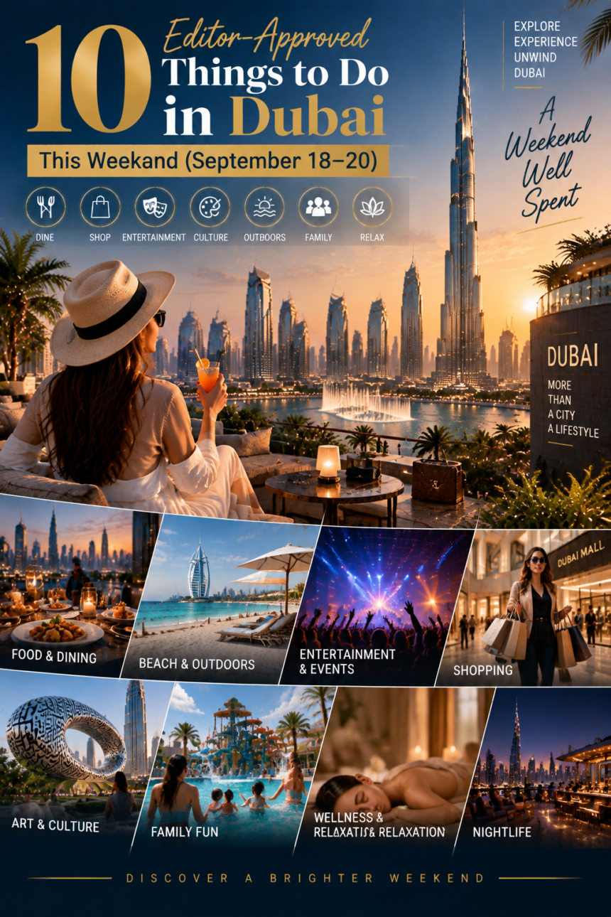 Things to Do in Dubai This Weekend: September 18–20 Guide 1 Things to Do in Dubai in Weekends