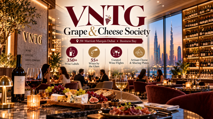 VNTG Grape & Cheese Society Dubai: A New Wine and Cheese Destination 1 VNTG Grape & Cheese Society