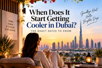 When does it start getting cooler in Dubai