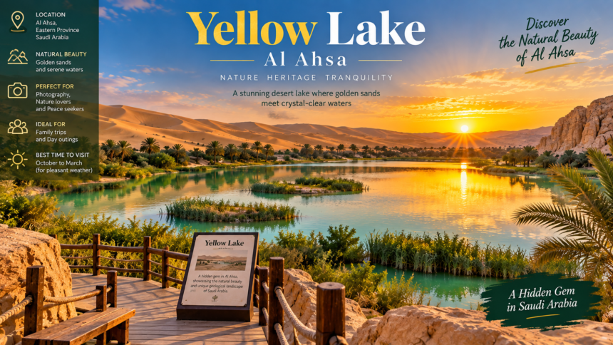 Yellow Lake Al Ahsa: A Stunning Saudi Natural Wonder 1 Yellow Lake Al Ahsa