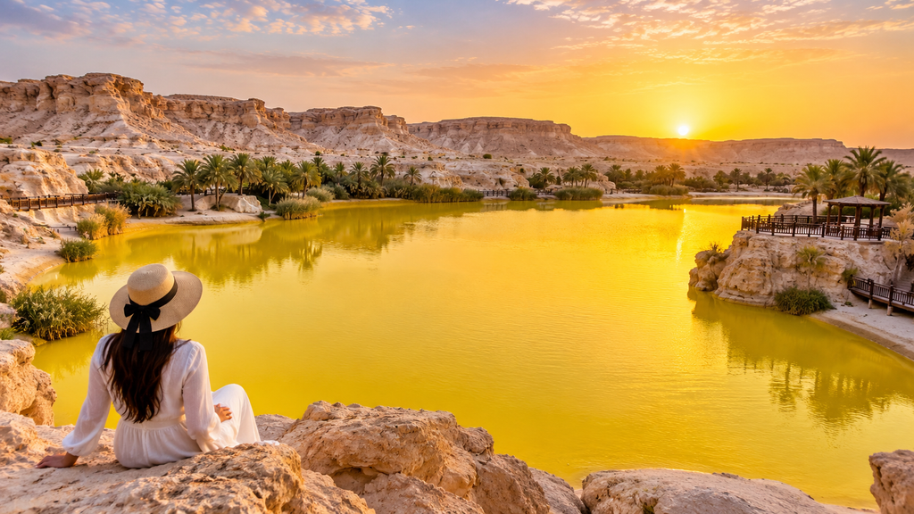 Yellow Lake Al Ahsa: A Stunning Saudi Natural Wonder 2 Yellow Lake Al Ahsa in Saudi Arabia