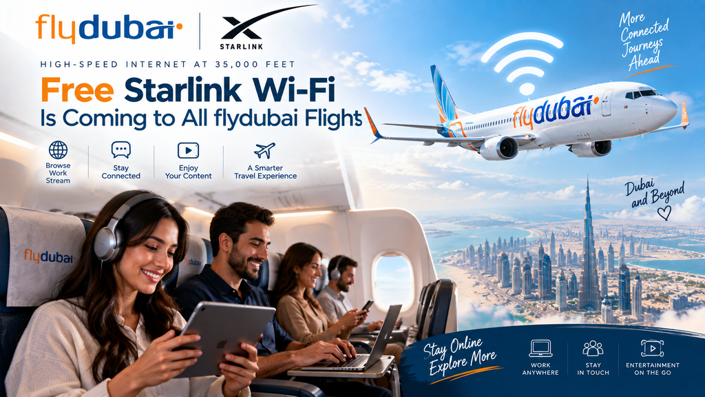 Flydubai Starlink Wi-Fi 