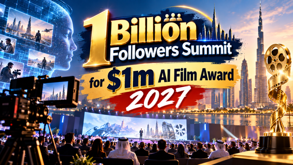 UAE AI Film Award 2027 4 1 Billion Followers Summit for $1m AI Film Award 2027