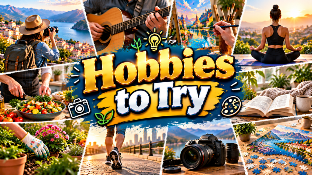 Best Hobbies to Try in Your Free Time To Unwind & Relax 3 Hobbies to Try