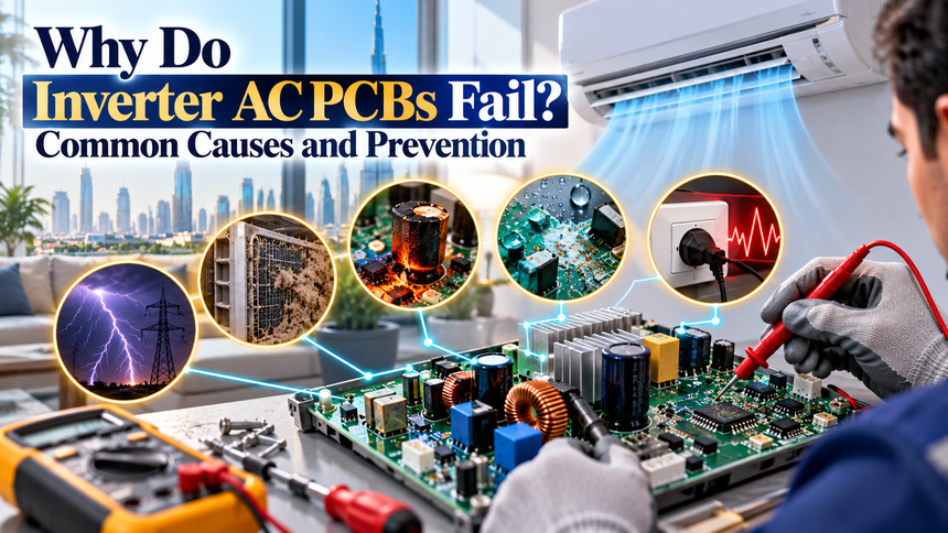 Inverter AC PCB Failure: Common Causes, Warning Signs and Prevention 1 Inverter AC PCB Failure