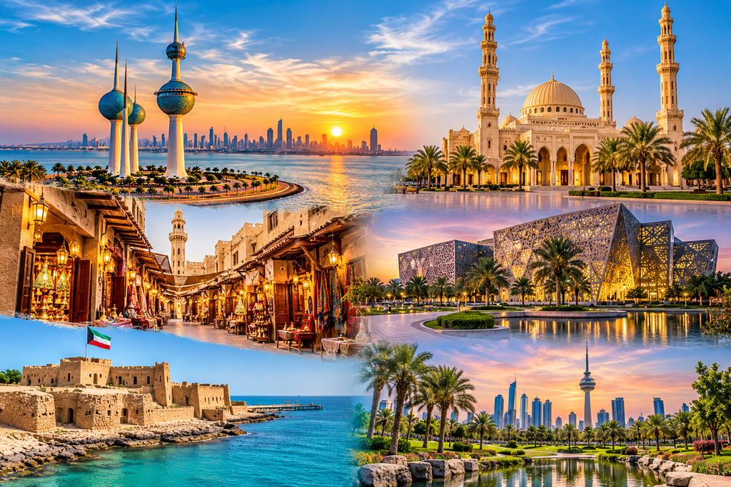 Kuwait Heritage and Skyline Panorama