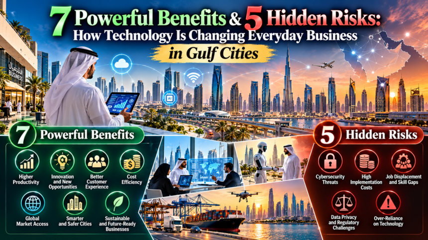 How Technology Is Changing Everyday Business in Gulf Cities: 7 Powerful Benefits & 5 Hidden Risks 1 Technology Is Changing Everyday