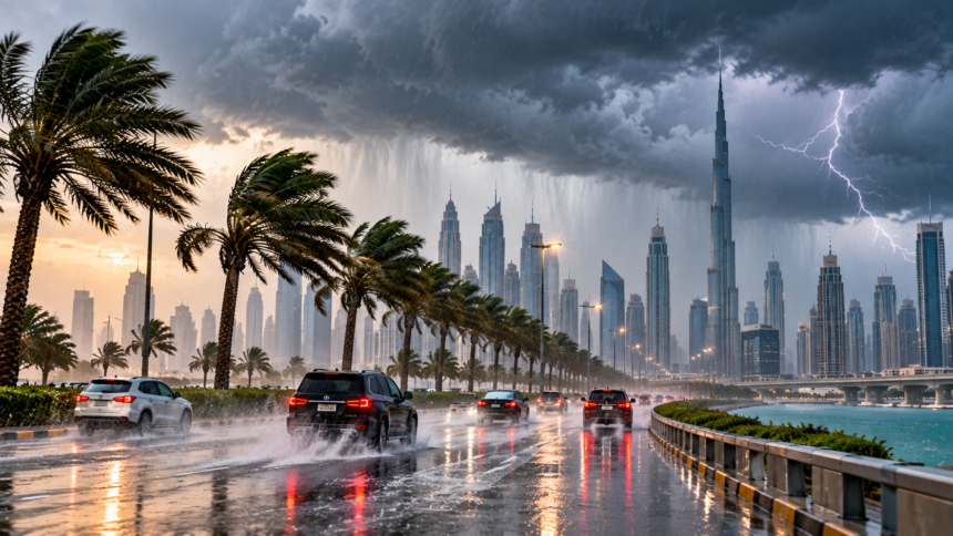 UAE Weather: More Rain, Strong Winds Forecast as Unsettled Weather Persists 1 UAE Weather